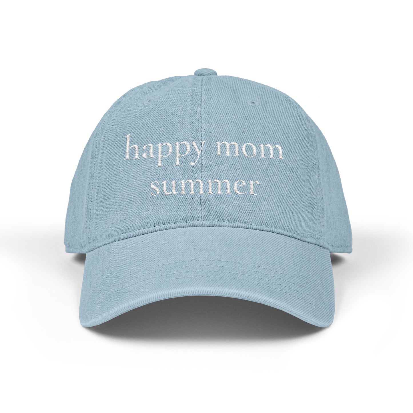 Happy Mom Summer Denim Hat